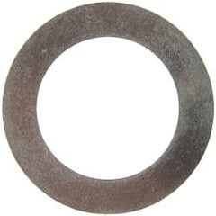 Made in USA - 0.01" Thick, 1" Inside x 1-1/2" OD, Round Shim - 7/8" Screw, Uncoated 316 Stainless Steel - Eagle Tool & Supply