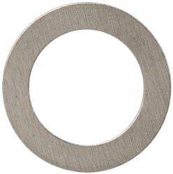 Made in USA - 0.005" Thick, 1/4" Inside x 3/8" OD, Shortening Shim - #12 Screw, Uncoated 300 Stainless Steel - Eagle Tool & Supply