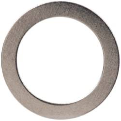 Made in USA - 0.01" Thick, 0.314" Inside x 7/16" OD, Shortening Shim - 1/4" Screw, Uncoated 300 Stainless Steel - Eagle Tool & Supply