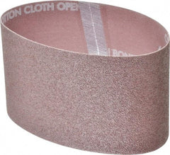 Norton - 3-1/2" Wide x 15-1/2" OAL, 60 Grit, Aluminum Oxide Abrasive Belt - Aluminum Oxide, Medium, Coated, X Weighted Cloth Backing, Series R228 - Eagle Tool & Supply