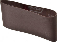 Norton - 3-1/2" Wide x 15-1/2" OAL, 150 Grit, Aluminum Oxide Abrasive Belt - Aluminum Oxide, Very Fine, Coated, Series R228 - Eagle Tool & Supply