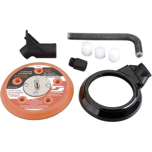 Dynabrade - Power Sander Vacuum Conversion Kit - 3-1/2" Diam, For Use with Random Orbital Sanders - Eagle Tool & Supply