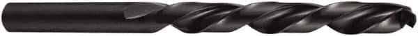 DORMER - 7mm 118° High Speed Steel Jobber Drill - Oxide Finish, Left Hand Cut, Spiral Flute, Straight Shank, 109mm OAL - Eagle Tool & Supply