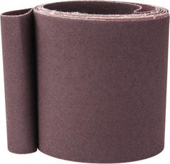 Norton - 4" Wide x 132" OAL, 120 Grit, Aluminum Oxide Abrasive Belt - Aluminum Oxide, Fine, Coated, X Weighted Cloth Backing, Series R228 - Eagle Tool & Supply