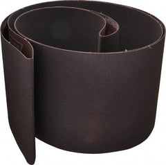 Norton - 8" Wide x 107" OAL, 100 Grit, Aluminum Oxide Abrasive Belt - Aluminum Oxide, Fine, Coated, X Weighted Cloth Backing, Series R228 - Eagle Tool & Supply