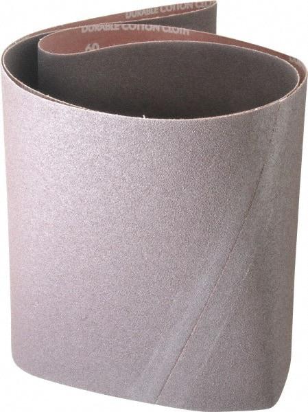 Norton - 10" Wide x 70-1/2" OAL, 60 Grit, Aluminum Oxide Abrasive Belt - Aluminum Oxide, Medium, Coated, X Weighted Cloth Backing, Series R228 - Eagle Tool & Supply