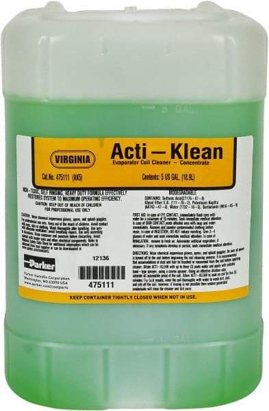 Parker - 5 Gal HVAC Coil Cleaner - For Evaporator Coils & Drain Pans - Eagle Tool & Supply