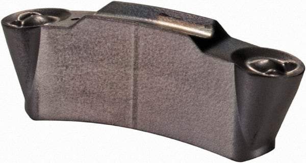 Iscar - 315TGMF Grade IC908, 3mm Cutting Width Carbide Grooving Insert - 11.4mm Max Depth of Cut, Neutral, 1.5mm Corner Radius, TiN/TiAlN Finish - Eagle Tool & Supply