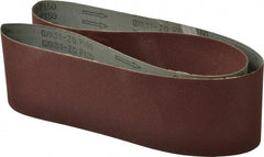 Tru-Maxx - 4" Wide x 54" OAL, 150 Grit, Aluminum Oxide Abrasive Belt - Aluminum Oxide, Very Fine, Coated, X Weighted Cloth Backing - Eagle Tool & Supply