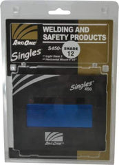 ArcOne - 5-1/4" Wide x 4-1/2" High, Lens Shade 12, Auto-Darkening Lens - 0.2" Thick, Green, Horizontal Mount - Eagle Tool & Supply