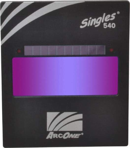 ArcOne - 4-1/2" Wide x 5-1/4" High, Lens Shade 10, Auto-Darkening Lens - 0.2" Thick, Green, Vertical Mount - Eagle Tool & Supply
