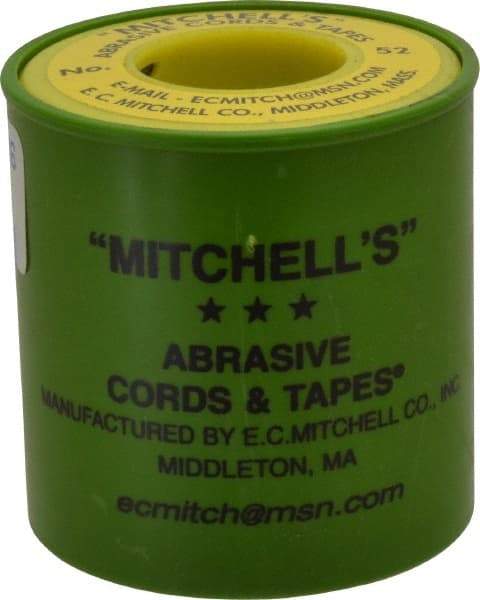 Made in USA - 0.05" Wide, 150 Grit Aluminum Oxide Abrasive Cord - 50' Long, Very Fine Grade - Eagle Tool & Supply