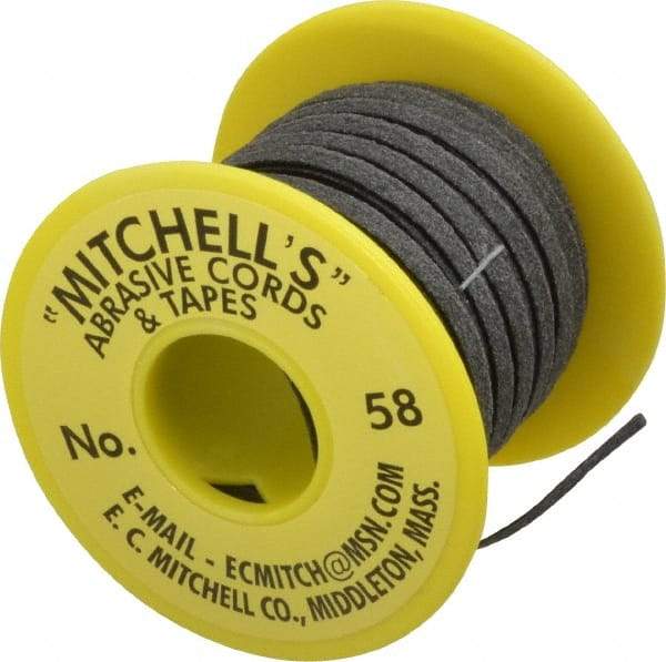 Made in USA - 3/16" Wide, 150 Grit Aluminum Oxide Abrasive Tape - 10' Long, Very Fine Grade - Eagle Tool & Supply