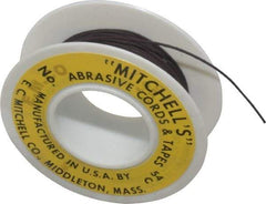 Made in USA - 0.03" Wide, 200 Grit Crocus Abrasive Cord - 50' Long, Very Fine Grade - Eagle Tool & Supply