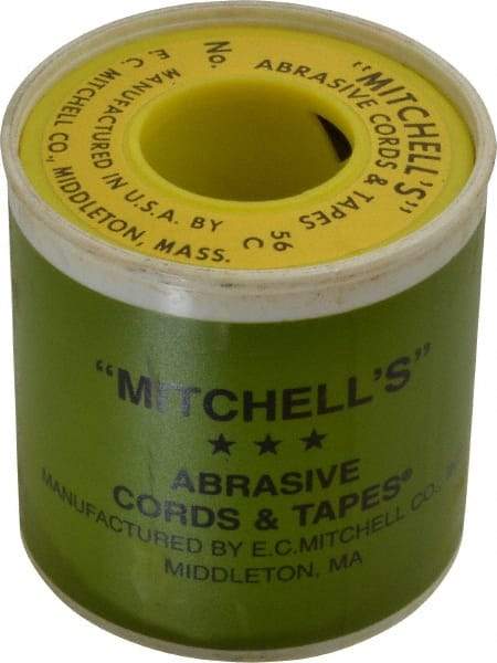 Made in USA - 3/32" Wide, 180 Grit Crocus Abrasive Tape - 50' Long, Very Fine Grade - Eagle Tool & Supply