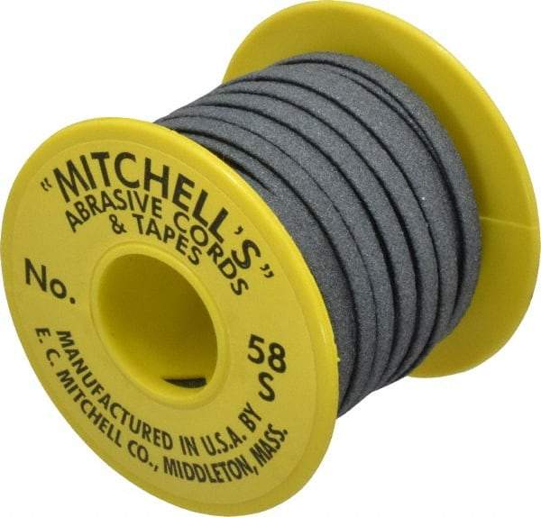 Made in USA - 3/16" Wide, 150 Grit Silicon Carbide Abrasive Tape - 50' Long, Very Fine Grade - Eagle Tool & Supply