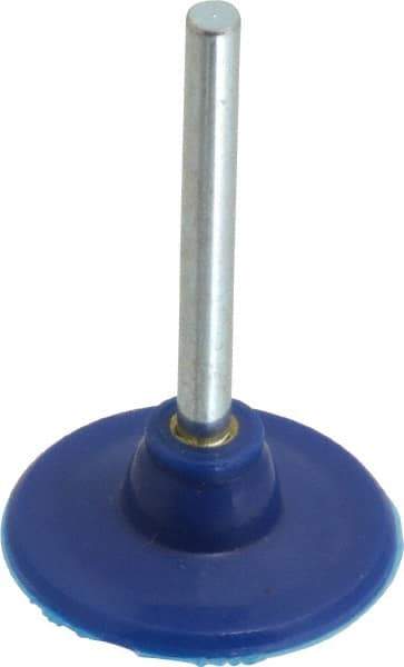 Value Collection - 1" Diam Adhesive/PSA Disc Backing Pad - 1/8" Shank Diam, 18,000 RPM - Eagle Tool & Supply