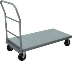 Jamco - 3,000 Lb Capacity Platform Truck - Steel Deck, 72" OAW, 10" Platform Height, Phenolic Casters - Eagle Tool & Supply