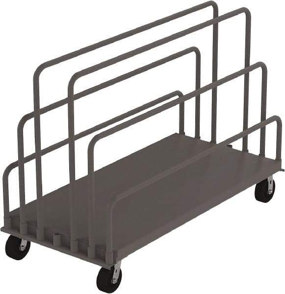 Jamco - 2,000 Lb Capacity Steel Panel Truck - 30" OAW, Phenolic Casters - Eagle Tool & Supply