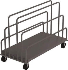 Jamco - 2,000 Lb Capacity Steel Panel Truck - 24" OAW, Phenolic Casters - Eagle Tool & Supply