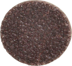 Made in USA - 3/4" Diam, 60 Grit Aluminum Oxide Adhesive PSA Disc - Medium Grade, Black & White, Cloth Backing, Flexible - Eagle Tool & Supply