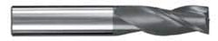 SGS - 31/64", 1" LOC, 1/2" Shank Diam, 3" OAL, 3 Flute, Solid Carbide Square End Mill - Eagle Tool & Supply