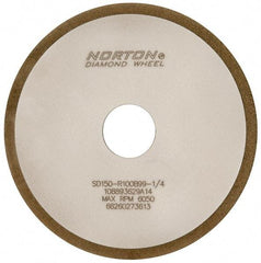 Norton - 6" Diam x 1-1/4" Hole x 1/8" Thick, 150 Grit Surface Grinding Wheel - Diamond, Type 1A1, Very Fine Grade, Resinoid Bond - Eagle Tool & Supply