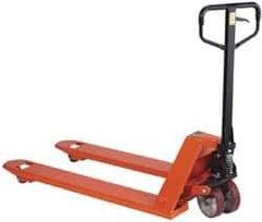 Wesco Industrial Products - 6,600 Lb Capacity, 8" Lift Economy Heavy-Duty Pallet Truck - 3" Min Lift Height, 48" Fork Length x 27" Fork Width, 27" Overall Width - Eagle Tool & Supply