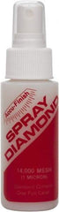 Accu-Finish - 2 oz Diamond Spray Compound - Grade Extra Fine, 14,000 Grit, Clear, Use on Cast Iron & Ceramic - Eagle Tool & Supply