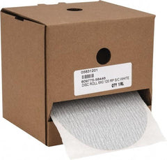 Made in USA - 6" Diam, 120 Grit Silicon Carbide Adhesive PSA Disc - Fine Grade, B Weighted Paper Backing, For Low Speed Dual-Action Sanders, Random Orbital Sanders - Eagle Tool & Supply