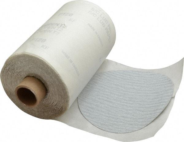 Made in USA - 5" Diam, 120 Grit Silicon Carbide Adhesive PSA Disc - Fine Grade, B Weighted Paper Backing, For Low Speed Dual-Action Sanders, Random Orbital Sanders - Eagle Tool & Supply