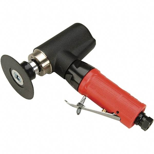 Autobrade Red - 3" Max Disc, 20,000 RPM, Pneumatic Handheld Disc Sander - 22 CFM, 1/4 NPT Inlet, 0.5 hp, 90 psi - Eagle Tool & Supply