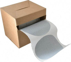 Made in USA - 6" Diam, 320 Grit Silicon Carbide Adhesive PSA Disc - Extra Fine Grade, B Weighted Paper Backing, For Low Speed Dual-Action Sanders, Random Orbital Sanders - Eagle Tool & Supply