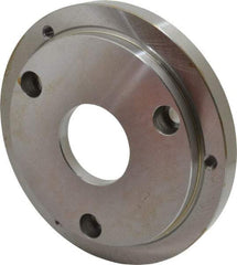 Buck Chuck Company - Adapter Back Plate for 8" Diam Self Centering Lathe Chucks - A1/A2-6 Mount, 2.39" Through Hole Diam, 6.283mm ID, 7.87" OD, 0.714" Flange Height, Steel - Eagle Tool & Supply