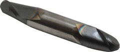 SGS - 1/2" Diam, 5/8" LOC, 2 Flute Solid Carbide Ball End Mill - AlTiN Finish, Double End, 3" OAL, 1/2" Shank Diam, Spiral Flute - Eagle Tool & Supply