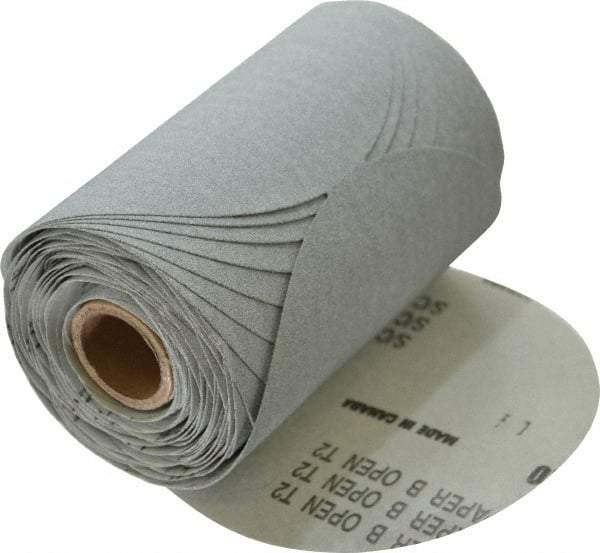 Made in USA - 5" Diam, 120 Grit Silicon Carbide Adhesive PSA Disc - Fine Grade, B Weighted Paper Backing, For Low Speed Dual-Action Sanders, Random Orbital Sanders - Eagle Tool & Supply