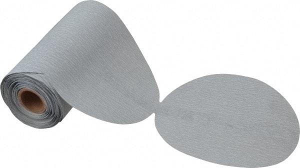 Made in USA - 6" Diam, 320 Grit Silicon Carbide Adhesive PSA Disc - Extra Fine Grade, B Weighted Paper Backing, For Low Speed Dual-Action Sanders, Random Orbital Sanders - Eagle Tool & Supply