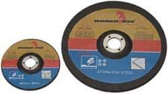 Value Collection - 9" Diam x 1/8" Thick x 5/8-11 Threaded Arbor, Type 27 Depressed Center Wheel - 6,600 Max RPM - Eagle Tool & Supply