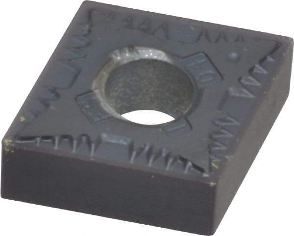 Kennametal - CNGG431 FS Grade KC5525 Carbide Turning Insert - TiAlN Finish, 80° Diamond, 1/2" Inscr Circle, 3/16" Thick, 1/64" Corner Radius - Eagle Tool & Supply