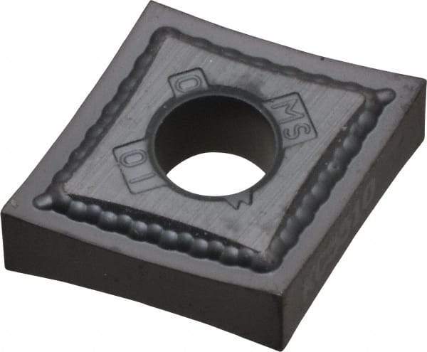 Kennametal - CNMG430 MS Grade KC5010 Carbide Turning Insert - TiAlN Finish, 80° Diamond, 1/2" Inscr Circle, 3/16" Thick, 0.0039" Corner Radius - Eagle Tool & Supply