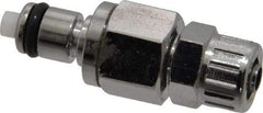 CPC Colder Products - 1/4" Outside Diam, Chrome Plated Brass Push-to-Connect Male Connector - 250 Max psi, Buna Nitrile O-Ring - Eagle Tool & Supply