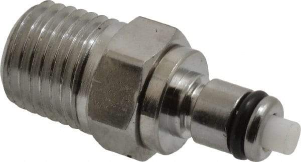 CPC Colder Products - 1/4 NPT, Chrome Plated Brass Push-to-Connect Male Connector - 250 Max psi, Tube to Male NPT Connection, Buna Nitrile O-Ring - Eagle Tool & Supply
