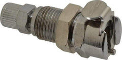 CPC Colder Products - PTF Brass, Quick Disconnect, Valved Panel Mount Coupling Body - 250 Max psi, -40 to 180°F, 1.87" OAL x 0.63" Overall Height, Chrome Plated - Eagle Tool & Supply