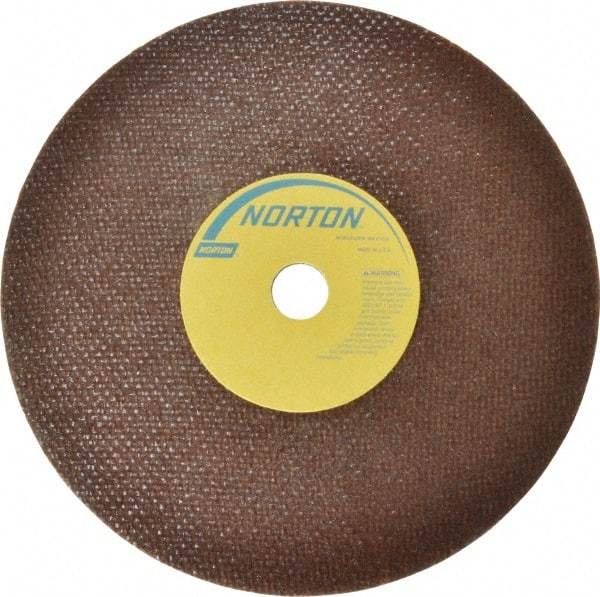 Norton - 7" 60 Grit Aluminum Oxide Cutoff Wheel - 0.035" Thick, 5/8" Arbor, 8,730 Max RPM, Use with Circular Saws - Eagle Tool & Supply