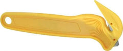 PHC - Fixed Film Cutter - Yellow Plastic Handle, 1 Blade Included - Eagle Tool & Supply