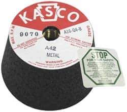 Made in USA - 4" Diam, 2" Overall Thickness, 42 Grit, Type 11 Tool & Cutter Grinding Wheel - Coarse Grade, Aluminum Oxide, Q Hardness, 9,070 RPM - Eagle Tool & Supply