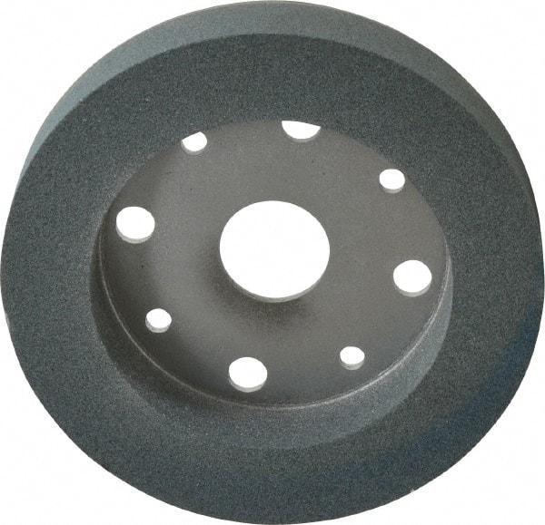 Norton - 6" Diam, 4" Hole Size, 1" Overall Thickness, 100 Grit, Type 2 Tool & Cutter Grinding Wheel - Fine Grade, Silicon Carbide, I Hardness, Vitrified Bond, 3,600 RPM - Eagle Tool & Supply