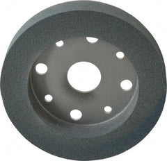 Norton - 6" Diam, 4" Hole Size, 1" Overall Thickness, 100 Grit, Type 2 Tool & Cutter Grinding Wheel - Fine Grade, Silicon Carbide, I Hardness, Vitrified Bond, 3,600 RPM - Eagle Tool & Supply