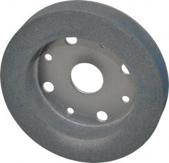 Norton - 6" Diam, 4" Hole Size, 1" Overall Thickness, 120 Grit, Type 2 Tool & Cutter Grinding Wheel - Fine Grade, Silicon Carbide, I Hardness, Vitrified Bond, 3,600 RPM - Eagle Tool & Supply