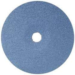 Camel Grinding Wheels - 9" Diam 7/8" Hole 60 Grit Fiber Disc - Medium Grade, Zirconia Alumina, 6,600 Max RPM - Eagle Tool & Supply